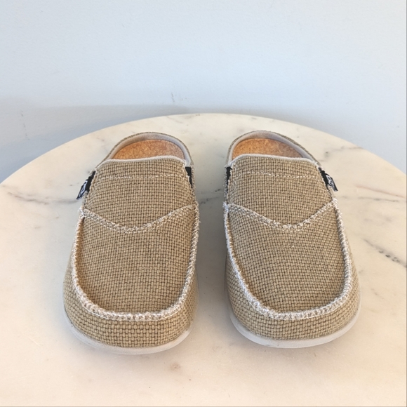 Spenco Siesta Tan Woven Slide Clogs Casual Comfort Shoes - Picture 12 of 14